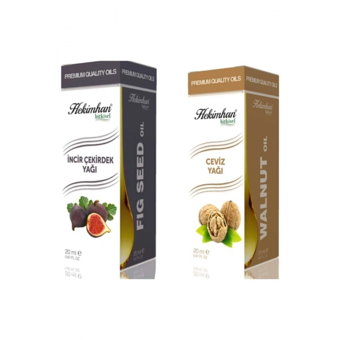 Incir Çekirdek Yağı 20 ml Ve Ceviz Yağı 20 ml
