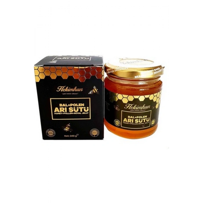 Bal Polen Arı Sütü Macunu 240 gr 3 Adet