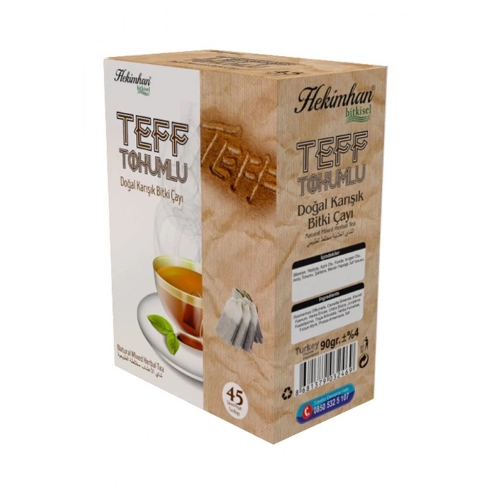 Teff Tohumlu Çay 45li Süzen Poşet 2 Adet