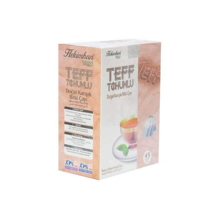 Teff Tohumlu Doğal Karışık Bitki Süzen Poşet Çay 45 X 2 G