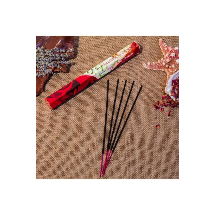 International Rose Sandal Jasmine Hexa 20li Çubuk Tütsü (1 Saate Kadar Yanma Süresi)