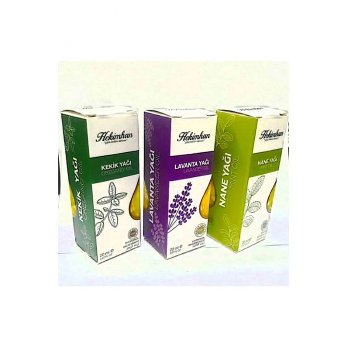 Kekik Ağı 20 ml - Nane Yağı 20 ml - Lavanta Yağı 20 ml