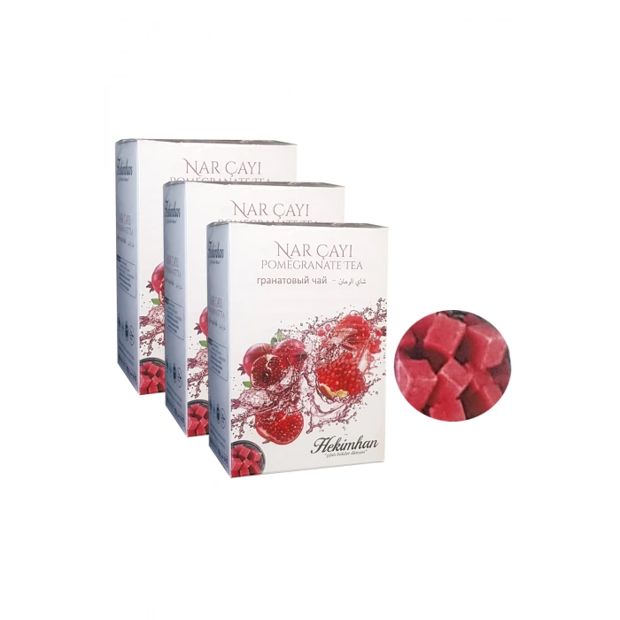 3 Kutu Nar Çayı Küp Şeker Şeklinde Nar Çayı Kış Çayı Nar Küpü