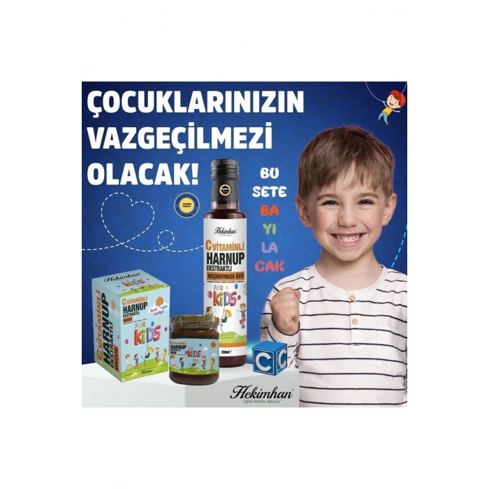 C vitaminli Harnup ekstraklı çocuk macunu ve pekmezi