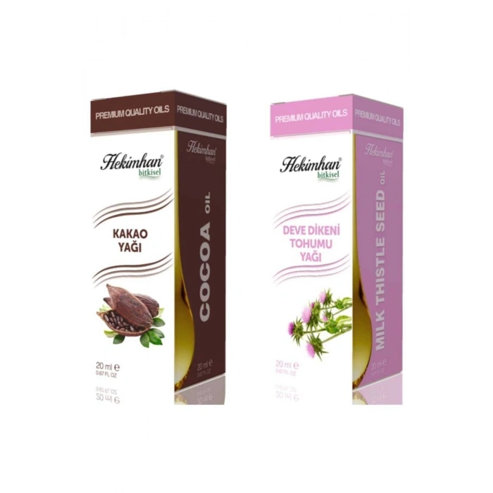 Kakao Yağı 20 Ml Ve Deve Dikeni Tohumu Yağı 20 Ml