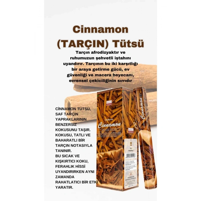 Tarçın Tütsü İştah Açıcı 20 çubuk