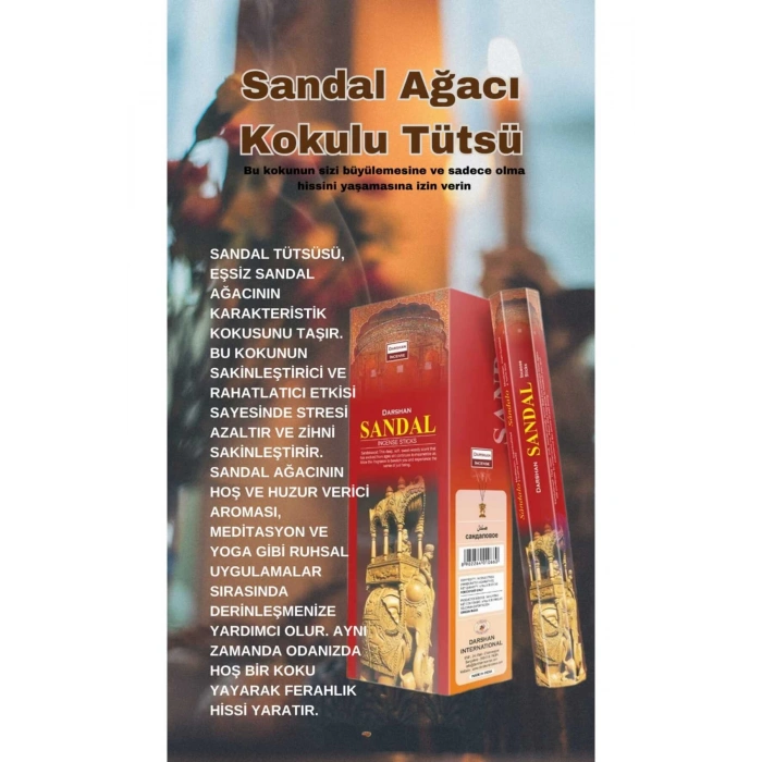 Sandal Ağacı Rahat Uyku Tütsü 20 çubuk