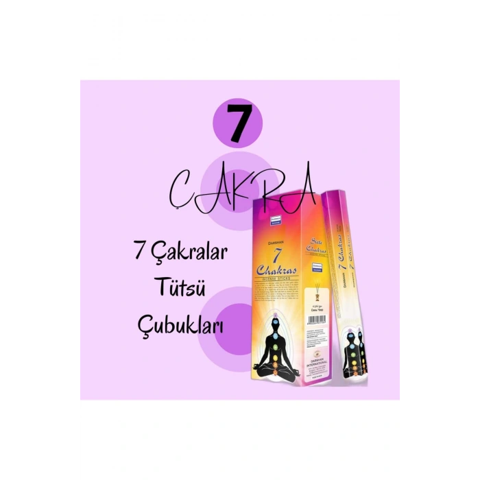 7 Chakras Çakra Tütsü 20 Çubuk