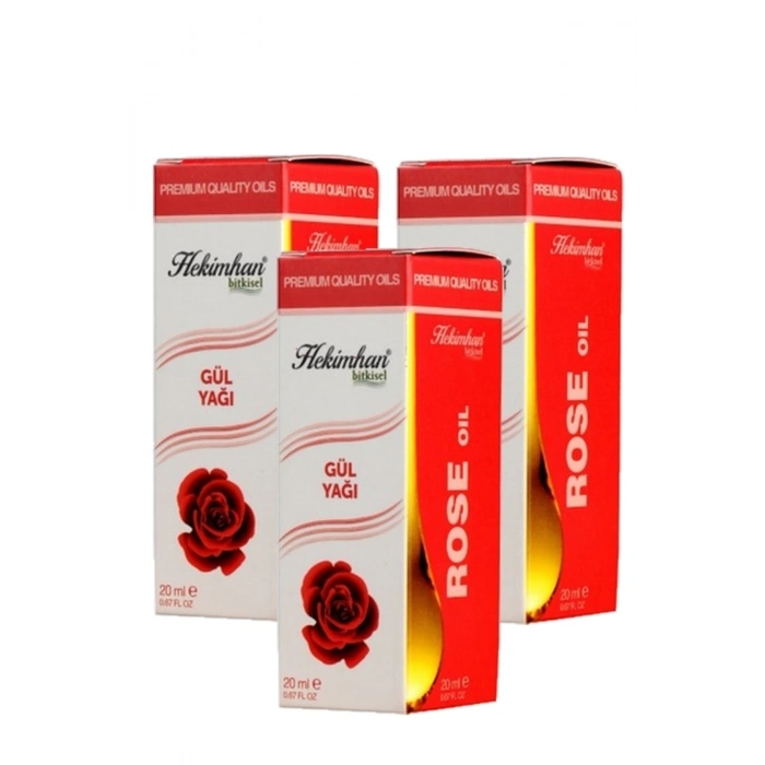 Gül Yağı 20 ml 3 Adet