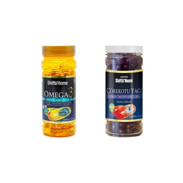 Omega-3 1000 Mg 100 Softjel & Çörek Otu Yağı 1000 Mg 100 Kapsül