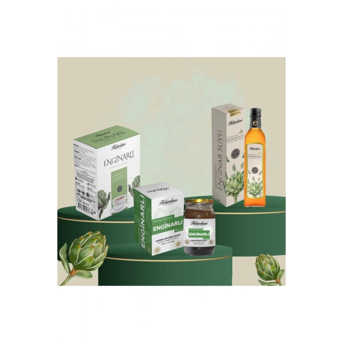 ENGİNARLI BİTKİSEL MACUN 420 GR +ENGİNARLI KARIŞIK ÇAY (45Lİ) + ENGİNAR SUYU 500 GR