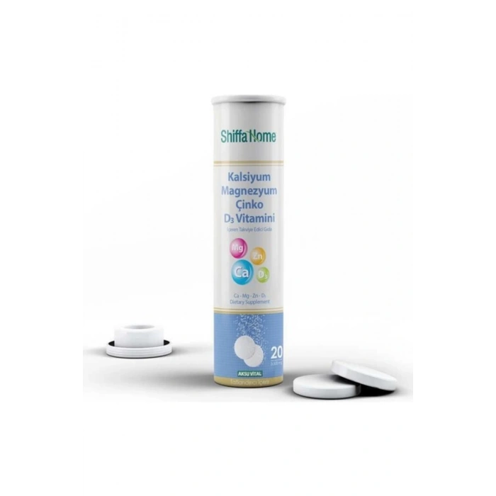 Kalsiyum & Magnezyum & Çinko& D3 Vitamini 20 Tablet Derin Bitkisel Mağazasında