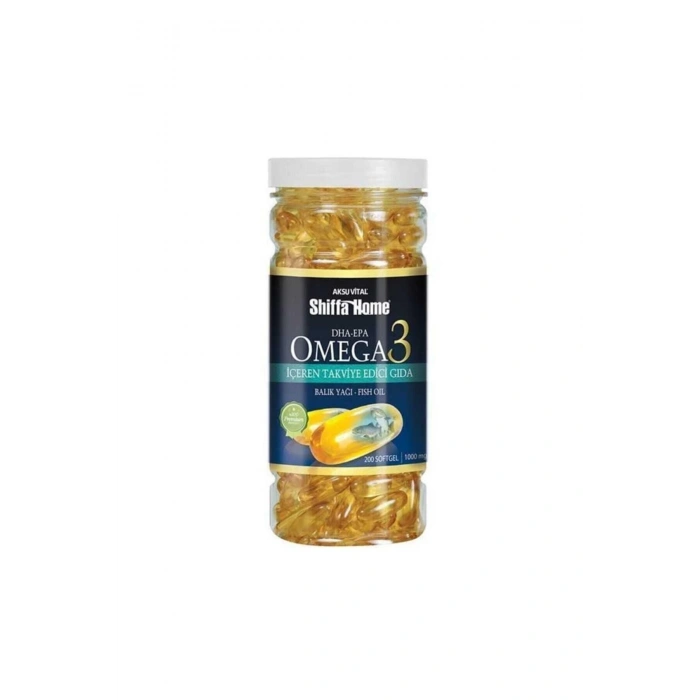 AKSU VİTAL Shiffa Home Omega3 Yumuşak 1000 Mg X 200 Kapsül 8690088010231