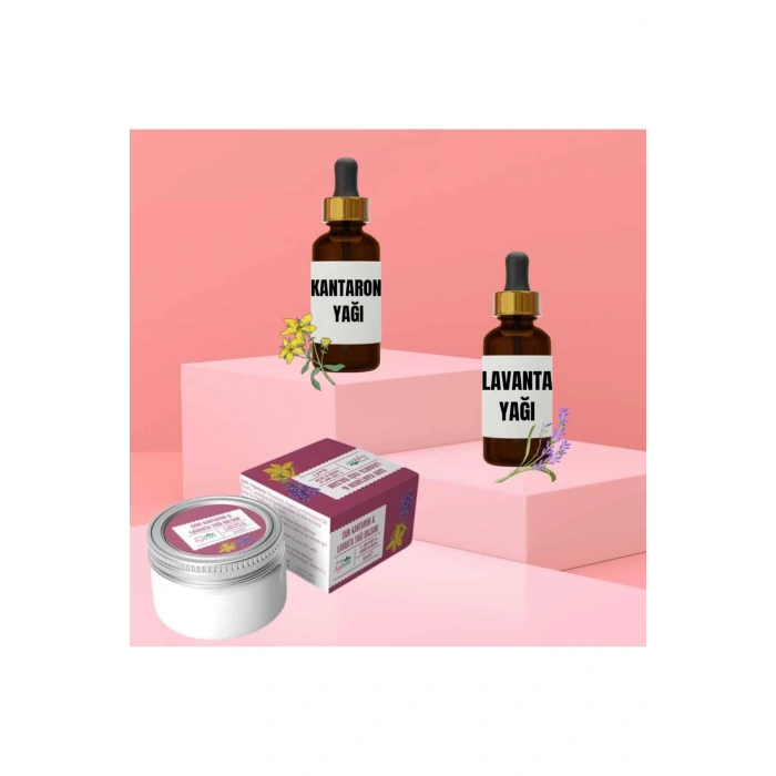 Kantaron Yağı 20 ml Lavanta Yağı 20 ml Sarı Kantaron&Lavanta Yağı Balsam 50 ml