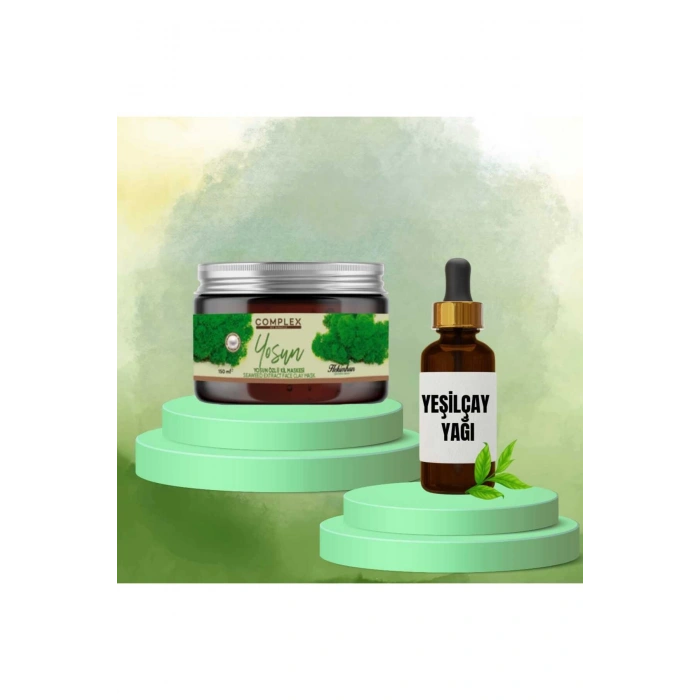 Yosun Özlü Kil Maskesi + Yeşilçay Yağı