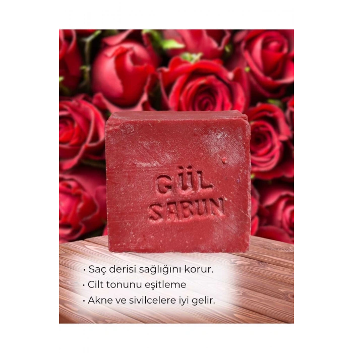 Gül Sabunu Nemlendirici Doğal El Yapımı