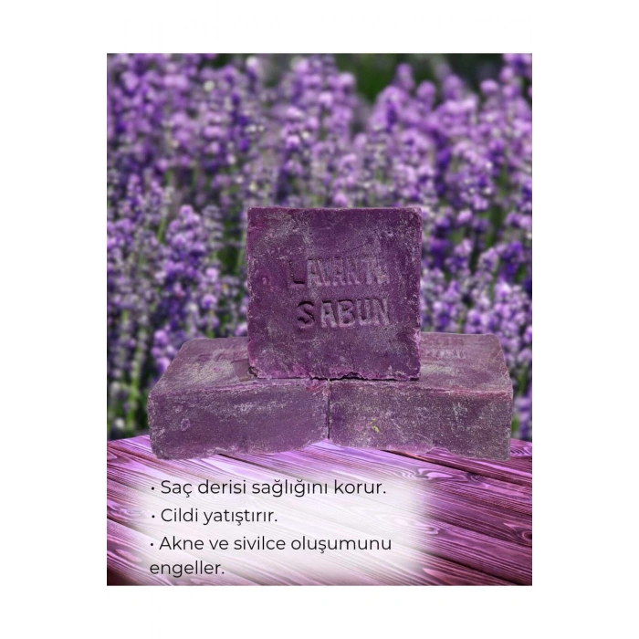 Lavanta Sabunu İçin Doğal El Yapımı 3 adet