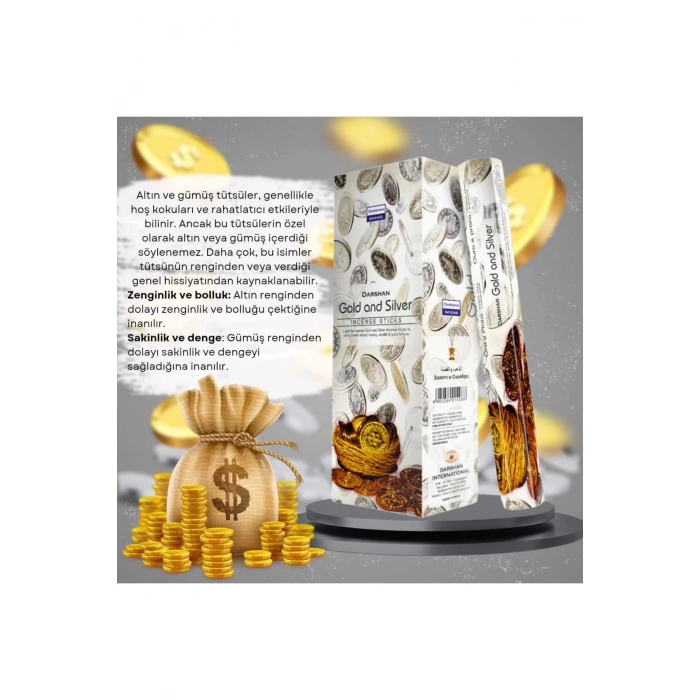 Gold and Silver Zenginlik Tütsüsü 20 Çubuk