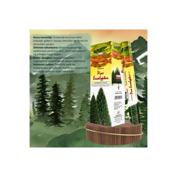 Çam ve Okaliptüs Tütsüsü 20 Çubuk