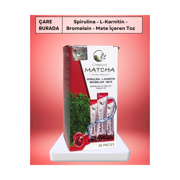 Matcha (Spirulina, L-Karnitin, Mate, Bromelain)