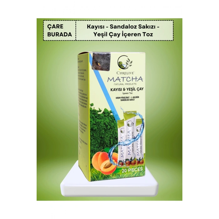 Matcha (Kayısı, Yeşilçay, Krom Pikolinat, Sandaloz Sakızı)