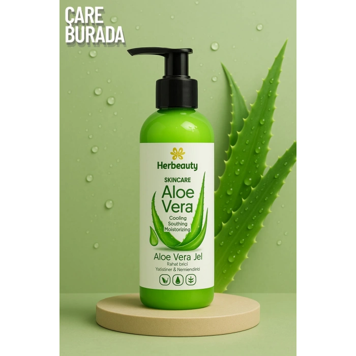 Yatıştırıcı & Nemlendirici Etkili Aloe Vera Jeli 200 ml