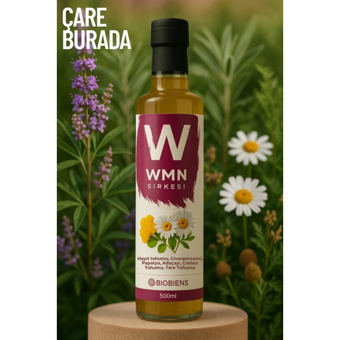 Hayıt Tohumlu & Civanperçemli Sirke 500 ml (Papatya, Çemen Tohumu, Tere Tohumu)