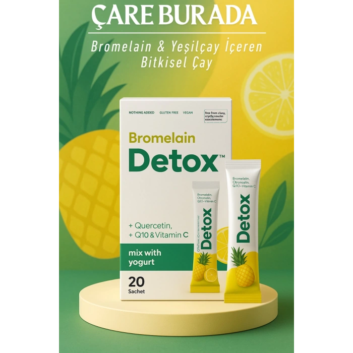 Bromelain Detox 20x8 Gr (Quercetin, Q10 & Vitamin C)