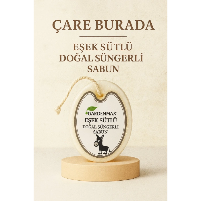 Gardenmax - Eşek Sütlü Doğal Süngerli Sabun