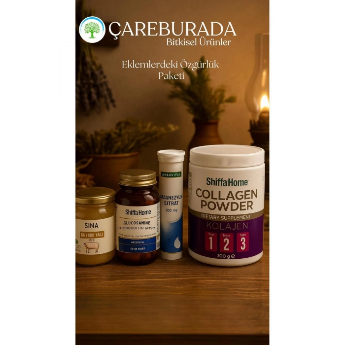 Eklemlere Özgürlük Seti Kuyruk Yağı,, Glucozamin,Magnezyum Sitrat, Collagen