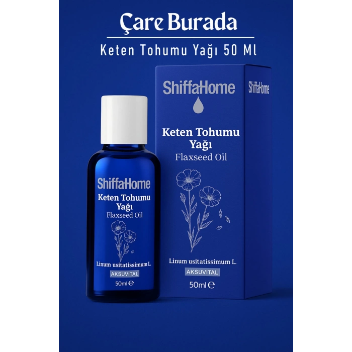 Saf Keten Tohumu Yağı 50 Ml (Haricen & Dahilen Kullanıma Uygun)