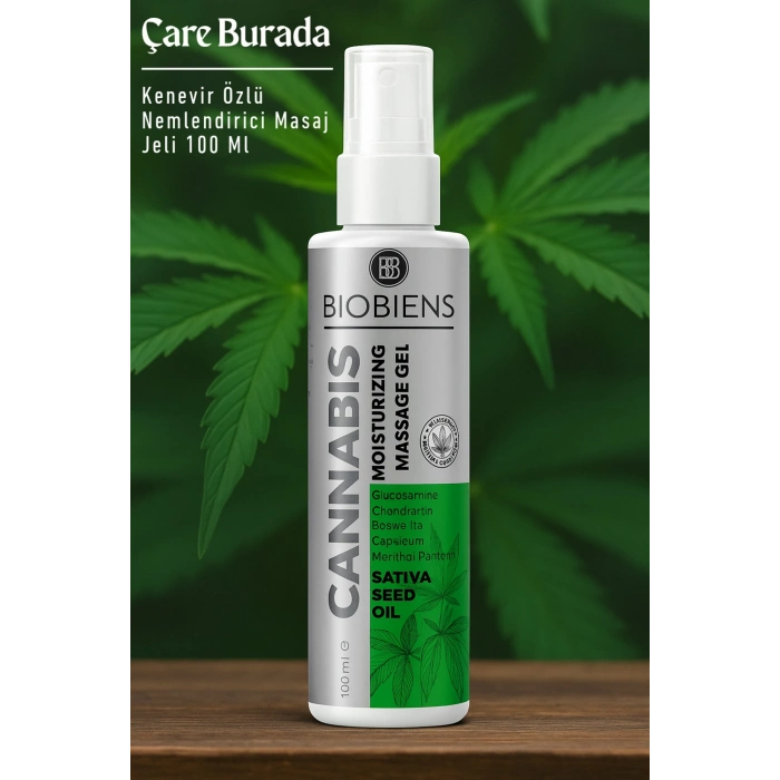 Biobiens - Kenevir Özlü Nemlendirici Masaj Jeli 100 Ml