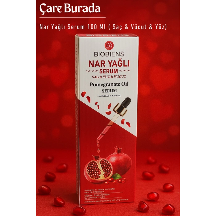 Biobiens - Nar Yağlı Serum 100 Ml (Saç & Yüz & Vücut)