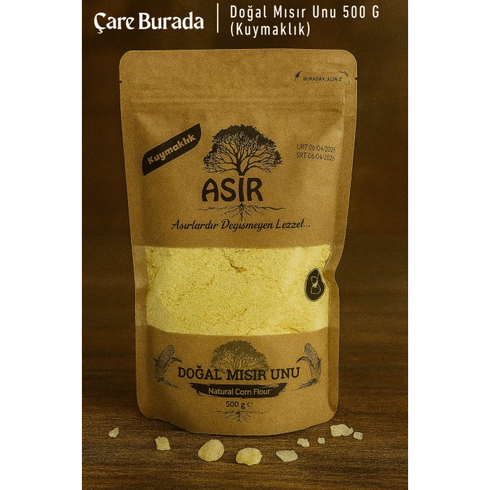 Asır - Doğal Mısır Unu 500 Gr (Kuymaklık)