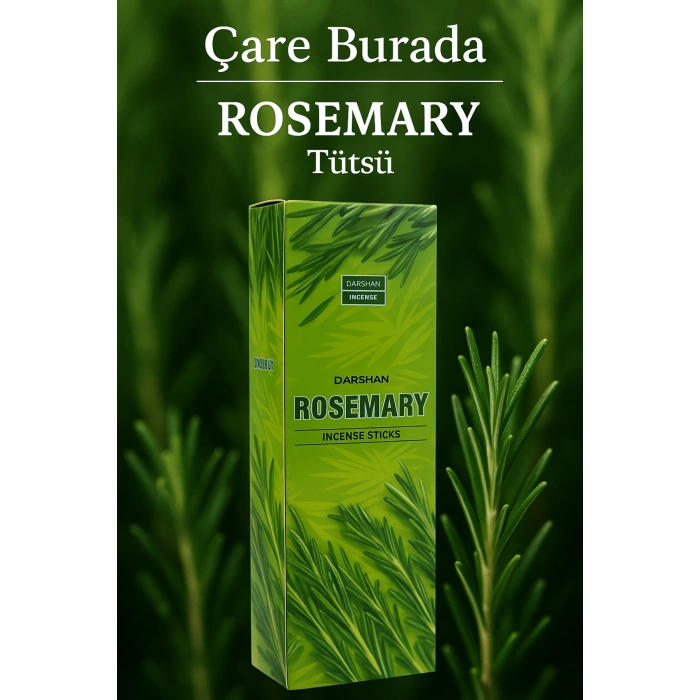 Darshan Incense - Rosemary 20li Çubuk Tütsü (Biberiye)