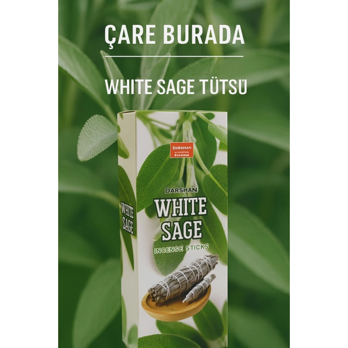 Darshan Incense - White Sage 20li Çubuk Tütsü