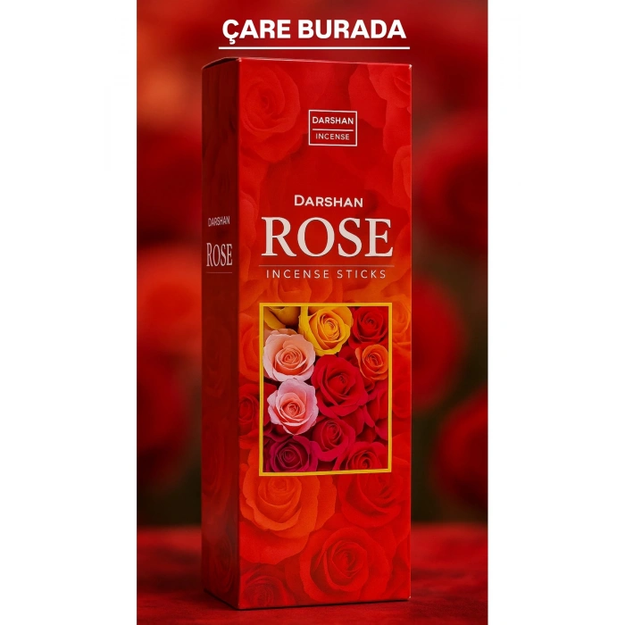 Darshan Incense - Rose 20li Çubuk Tütsü