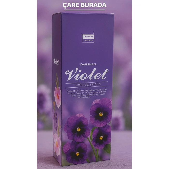 Darshan Incense - Violet 20li Çubuk Tütsü (Menekşe)