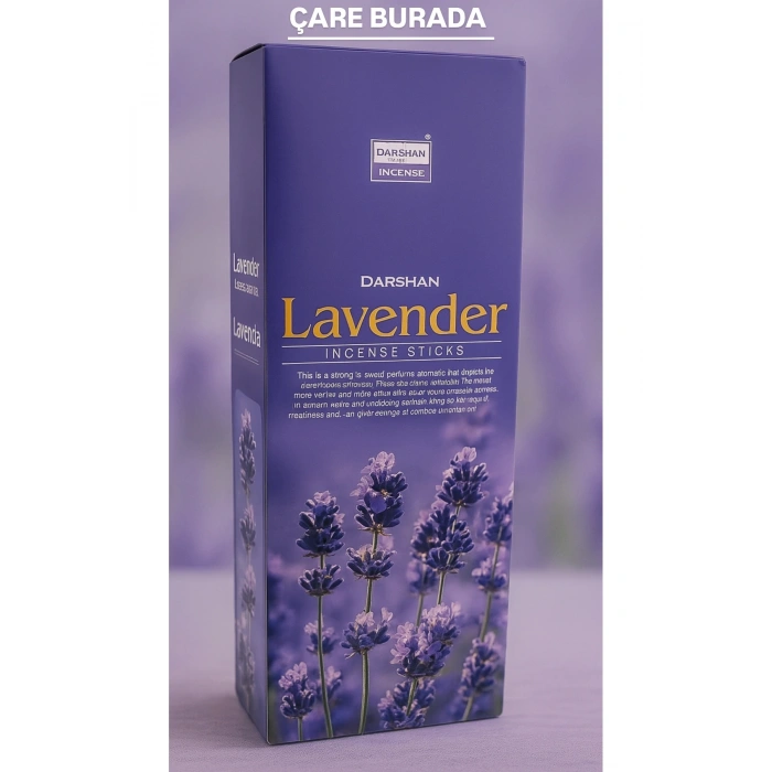 Darshan Incense - Lavender 20li Çubuk Tütsü (Lavanta)