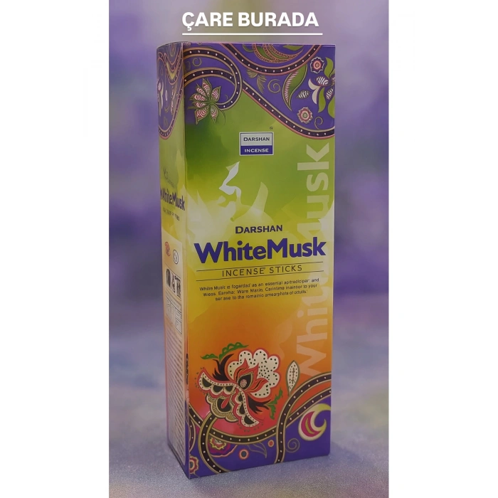 Darshan Incense - White Musk 20li Çubuk Tütsü (Beyaz Misk)