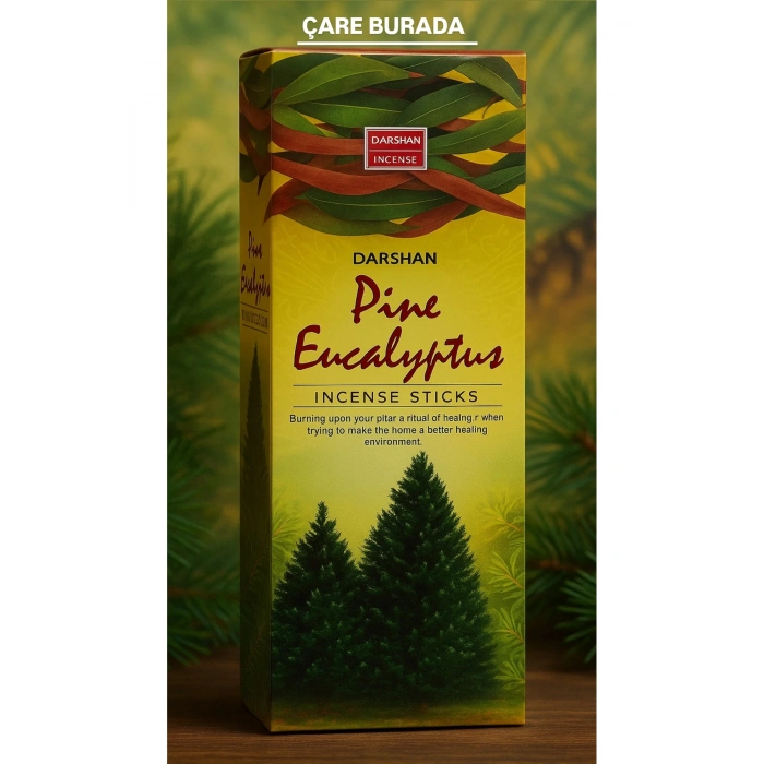 Darshan Incense - Pine Eucalyptus 20li Çubuk Tütsü (Çam & Okaliptüs)