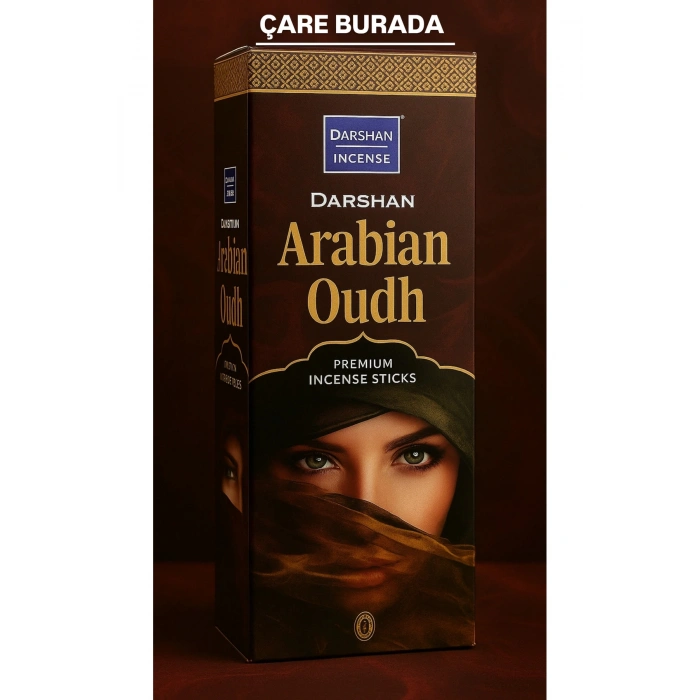 Darshan Incense - Arabian Oudh 20li Çubuk Tütsü (Manevi Arınma & Ruh Sakinleştirme)