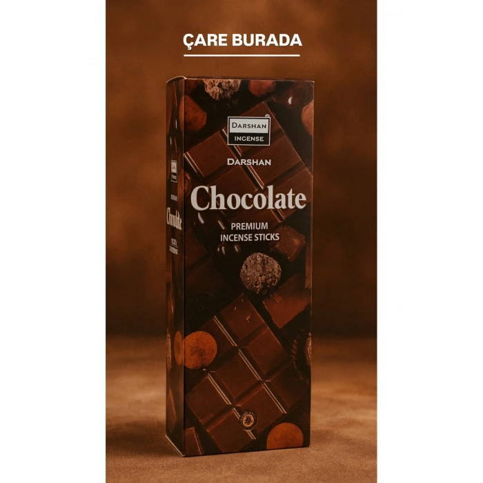 Darshan Incense - Çikolata 20li Çubuk Tütsü (Yaratıcılık & Duygusal Bağ Güçlendirme)