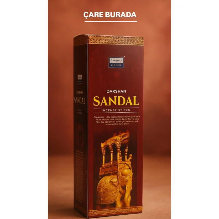 Darshan Incense - Sandal 20li Çubuk Tütsü (Duygusal Denge & Negatif Enerji Temizleme)