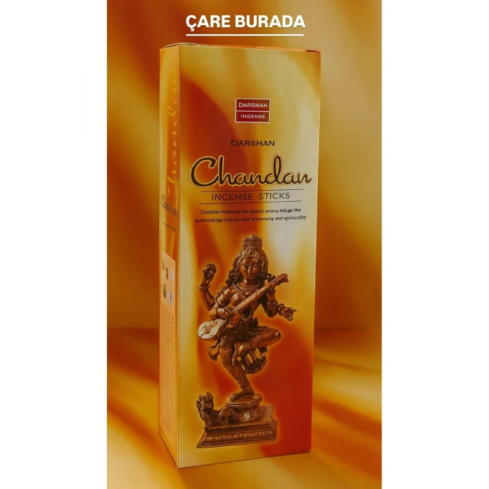 Darshan Incense - Chandan 20li Çubuk Tütsü (Spritüel Deneyim & Maneviyat & Odaklanma)