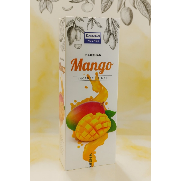 Darshan Incense - Mango 20li Çubuk Tütsü (Neşe & Pozitif Enerji & Rahatlama)