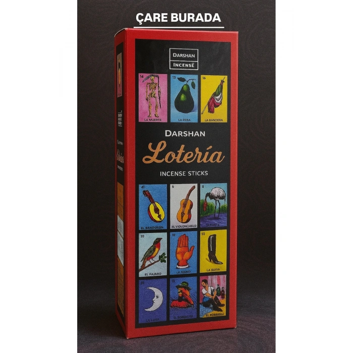 Darshan Incense - Loteria 20li Çubuk Tütsü (Şans & Bereket)