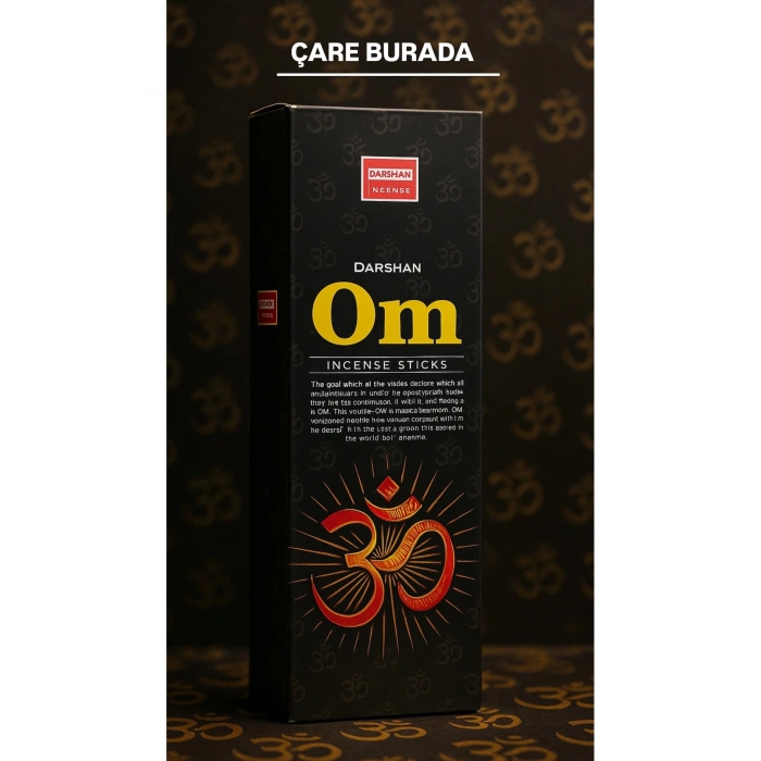 Darshan Incense - Om 20li Çubuk Tütsü (Meditasyon & Odaklanma & Maneviyat)