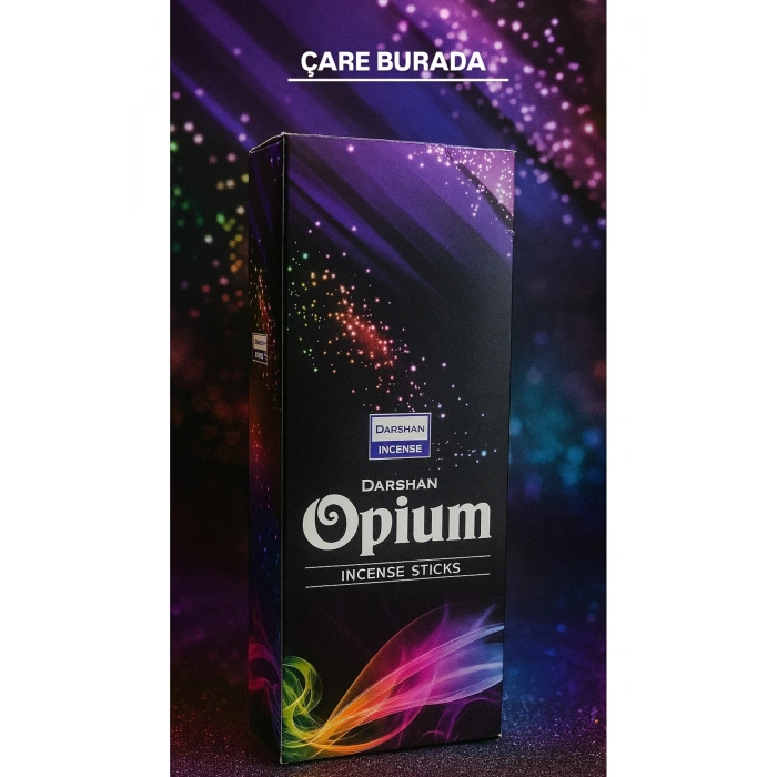 Darshan Incense - Opium 20li Çubuk Tütsü (Spiritüel Deneyim & Ritüel)