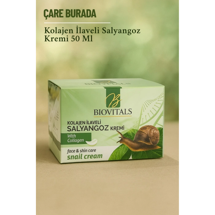 Biovitals - Salyangoz Kremi 50 Ml (Kolajen İlaveli)